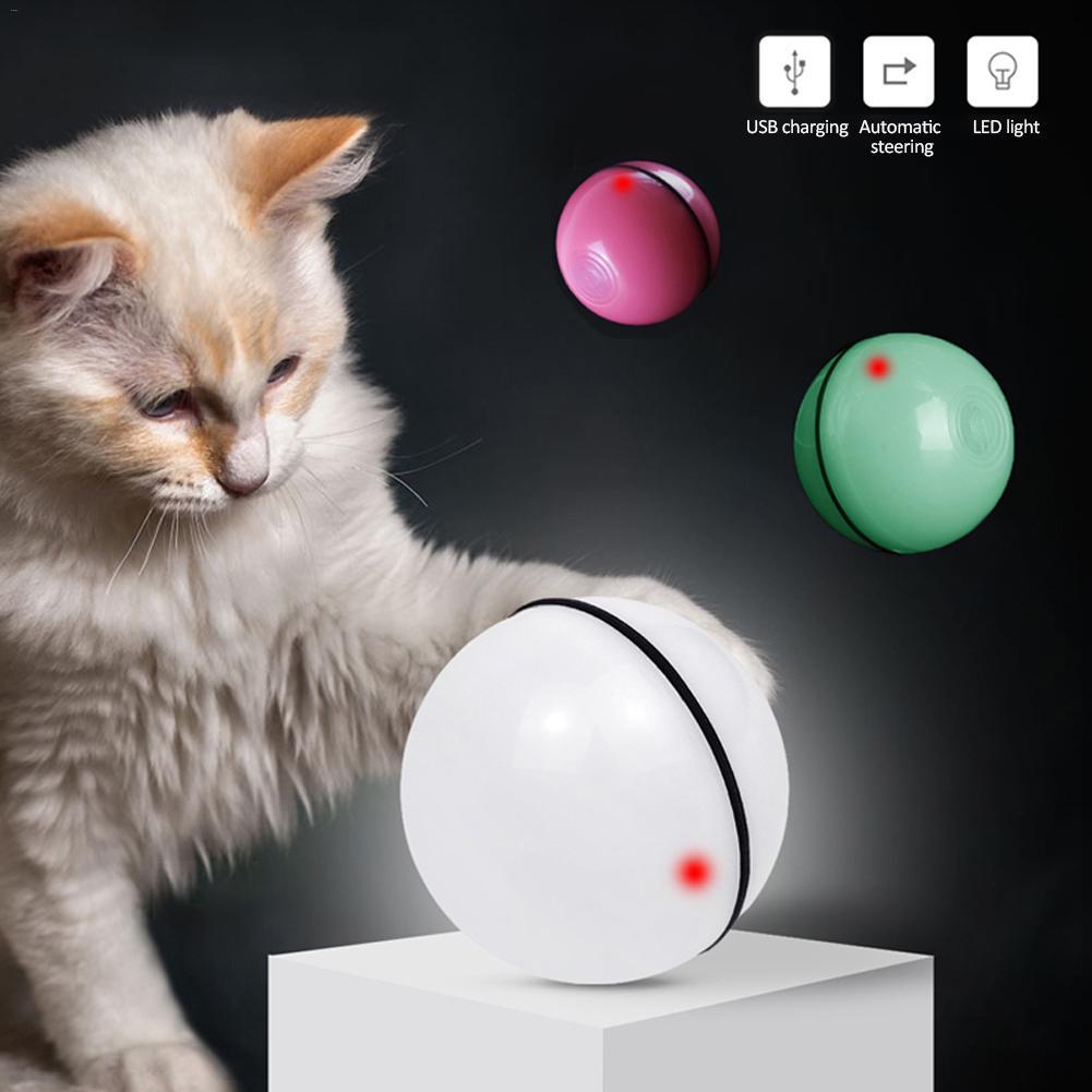 LED Laser Elektronische Rollende Huisdier Grappige Katten Speelgoedbal
